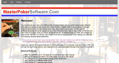 Desktop Screenshot of masterpokersoftware.com
